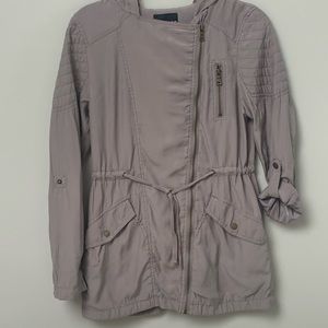 Express Jacket Women's XS Hood Pockets Adjustable Sleeves